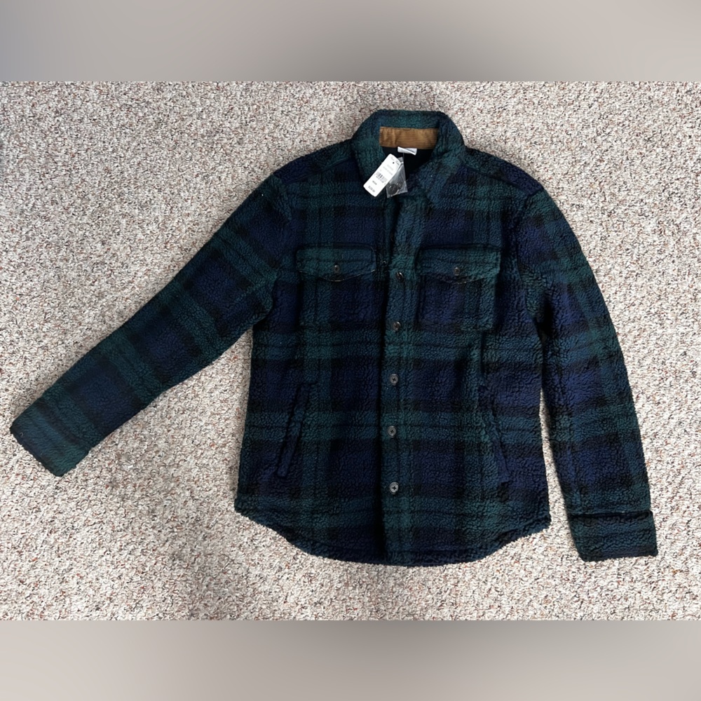 NWT Brooks Brothers Teddy Fleece Shacket